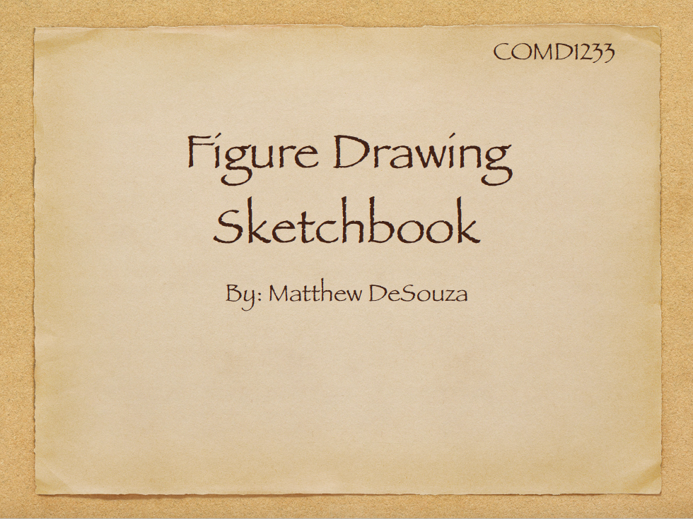 Figure Drawing Sketchbook