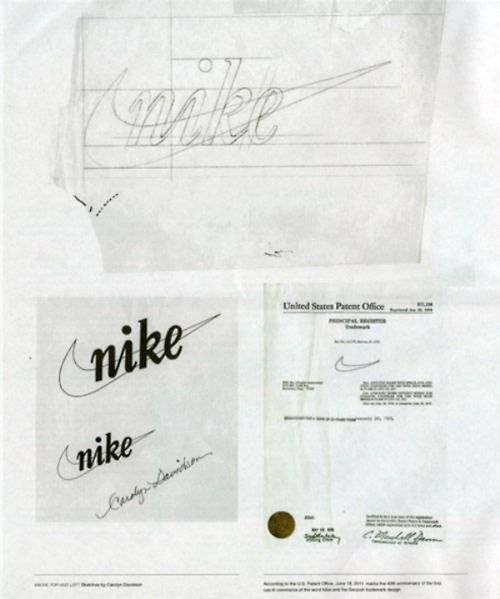  Logo Sketches with U.S. Patent Office Letter