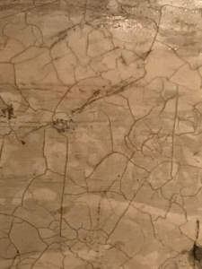 Cracks on a flat surface