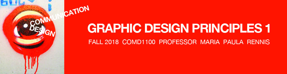Graphic Design Principles 1 – COMD 1100 – Fall 2018