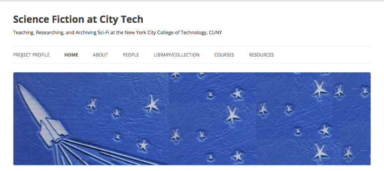 header image of science fiction at city tech site