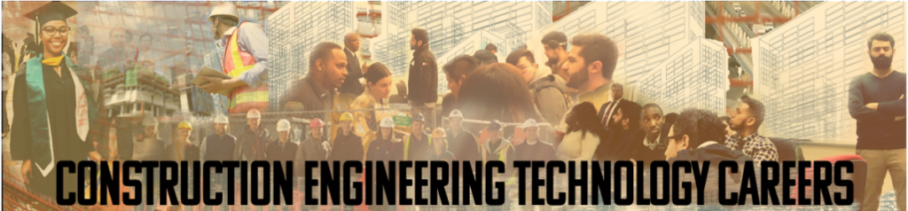 Header Image for CMCE Career Site: features college graduates and construction and engineering workers against the backdrop of an urban landscape.