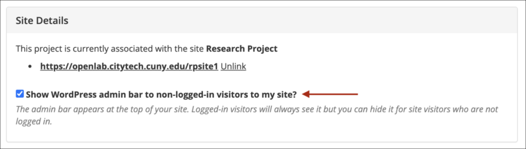 Checkbox to Show WordPress admin bar to non-logged-in visitors