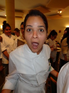 Adriana can't believe it's our last day in the kitchen either!!