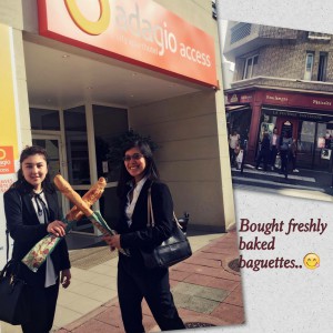 After our restaurant visit, on our way back to the hotel stopped  at the boulangerie (bakery)...