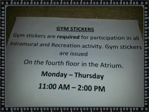 How to get you gym sticker, easy instructions.