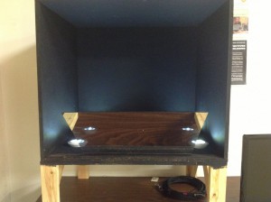 Box with mirror in place (lit up) 