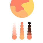  bottom (left to right); Tint, Two color gradient, shade