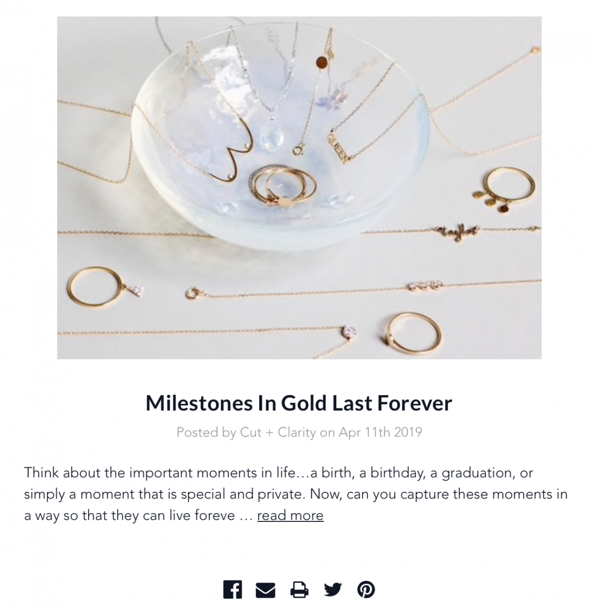 Milestones In Gold Last Forever by Ruth Jordan