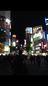 The night in Shibuya