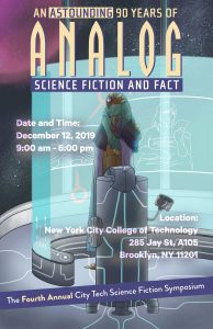 Fourth City Tech Science Fiction Symposium Poster by Julie Bradford.
