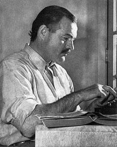 Ernest Hemingway; image: Public Domain