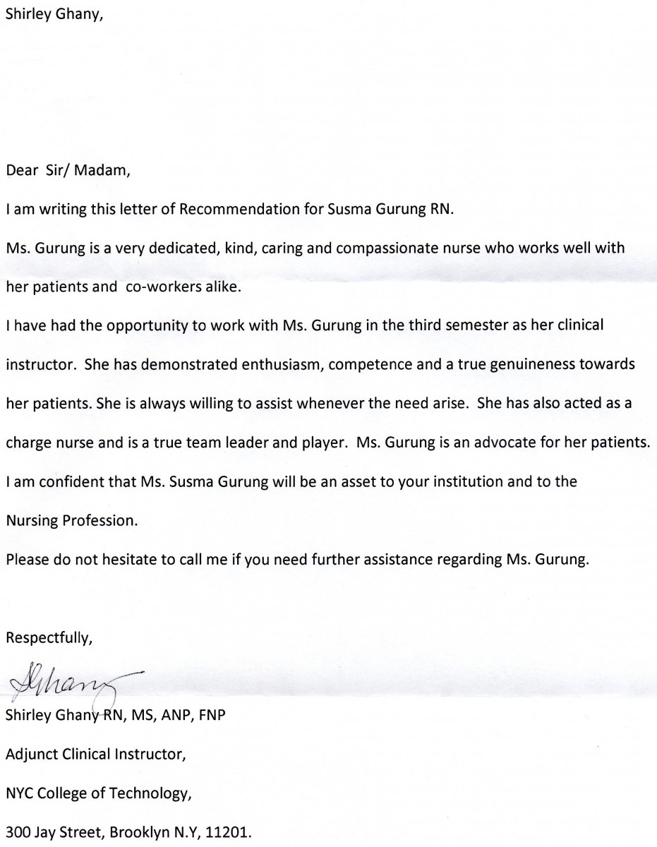 Reference Letter For Nurse Co Worker from openlab.citytech.cuny.edu