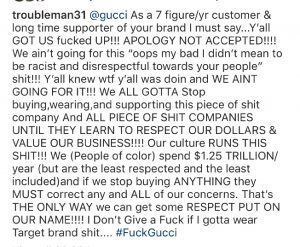 “Fuck Gucci”