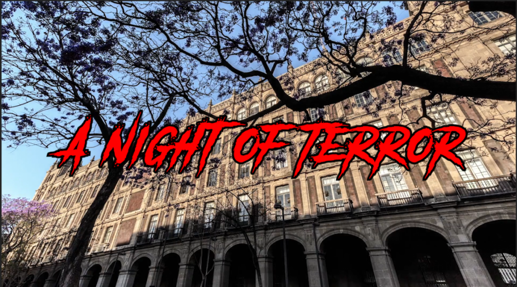 A night of terror trailer title cover