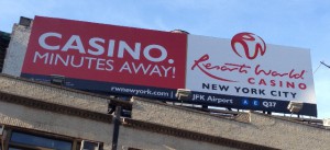 Photograph I took of a Casino promotion billboard in Chinatown