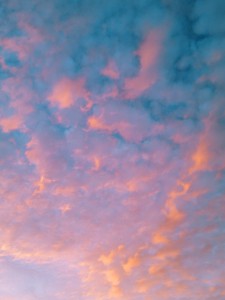 colored clouds