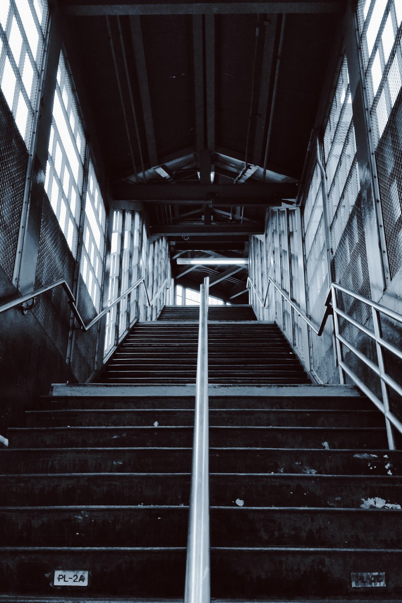 a staircase