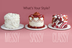 the comparison of three cake style