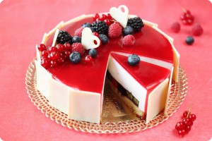 in-depth look at a specialty cake with a glaze