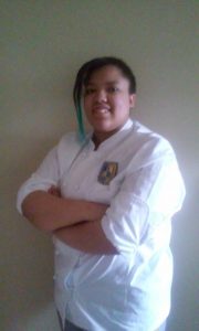 girl in chef jacket