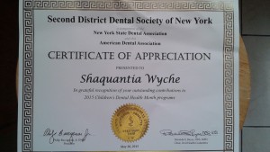 2nd District Dental Society Certificate