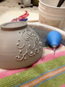 a finished piece of pottery