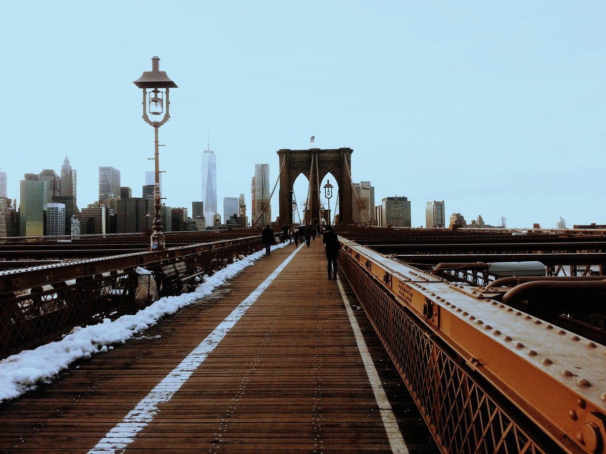 the Brooklyn bridge