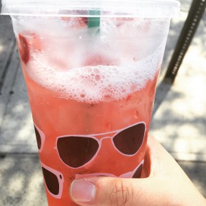 a pink drink