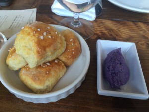 Biscuits with Ube Butter