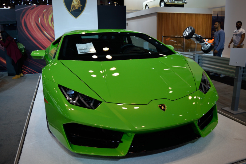 a Kermit-green sports car