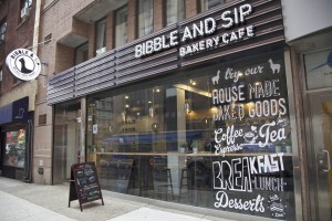 a bakery called "bibble and sip"