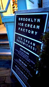 Brooklyn Ice Cream Factory sign