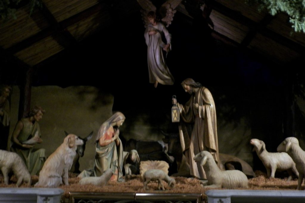 A nativity scene at saint patrick's cathedral