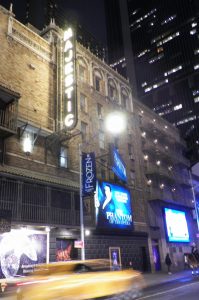 the majestic theatre within the busy street of movement
