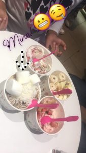 photo of ice cream with toppings