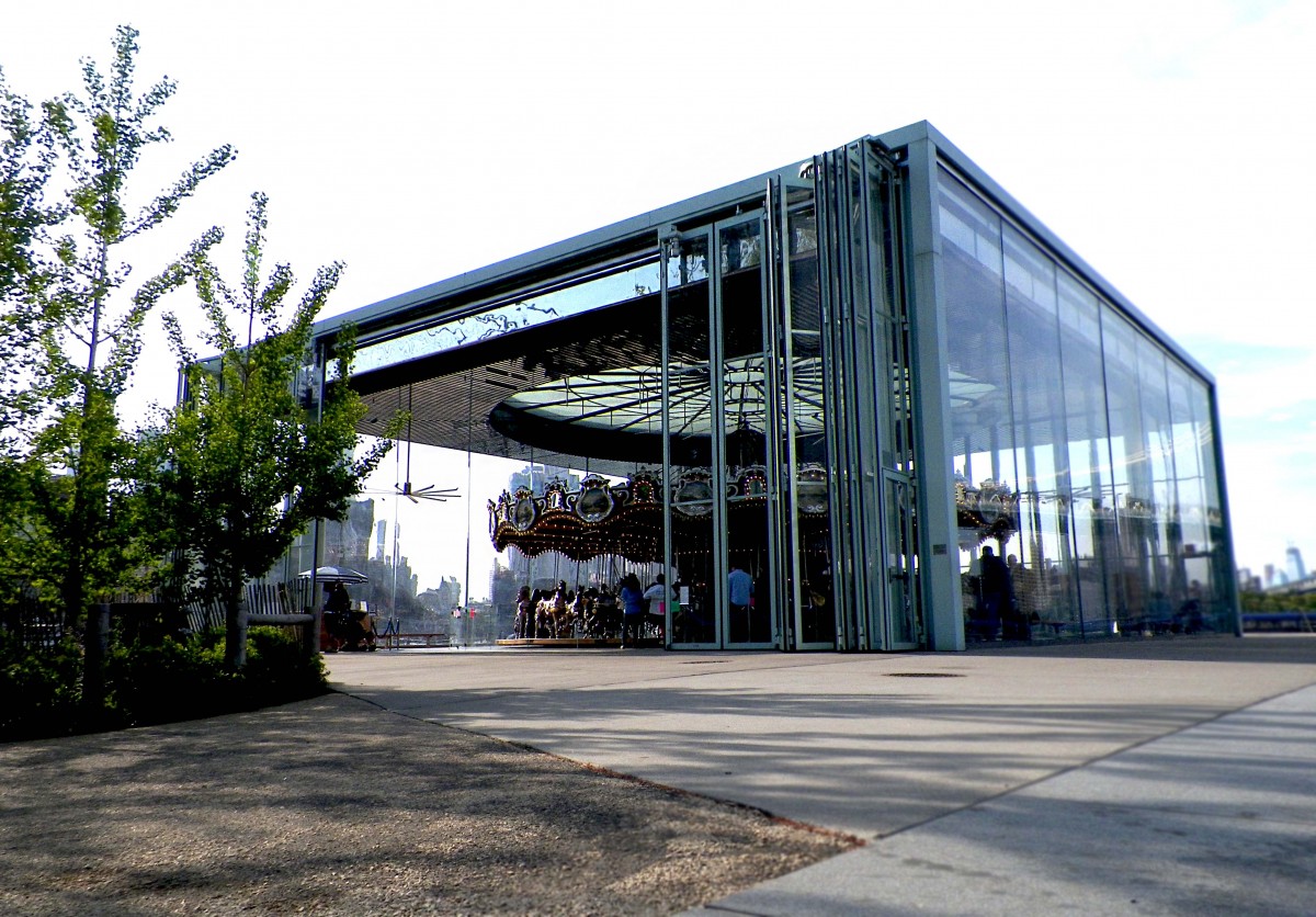 a perspective view of jane's carousel
