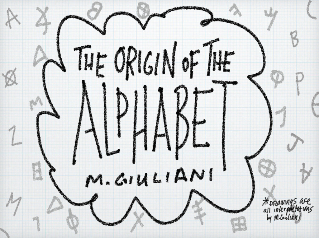 cover presentation of alphabet by Giuliani