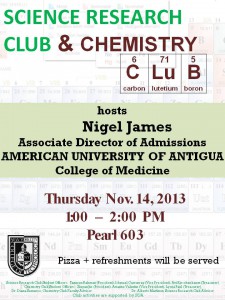 Image: Chem club event flyer
