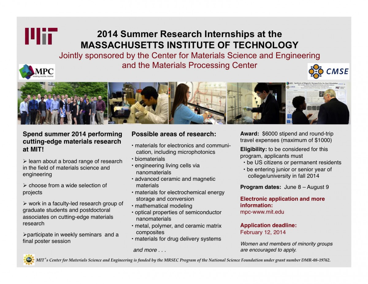 Research Undergraduate Summer Programs