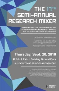 poster for Research Mixer