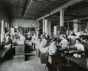Women at work in the Eberhard Faber Pencil Factory, ca. 1915. Brooklyn Historical Society Collection.