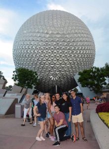 I took my roommates to Epcot for the first time. Fellow colleagues Gabriela and Brittany tagged along as well with their roommates.