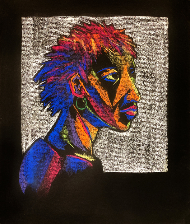 Student-drawing-color-on-black