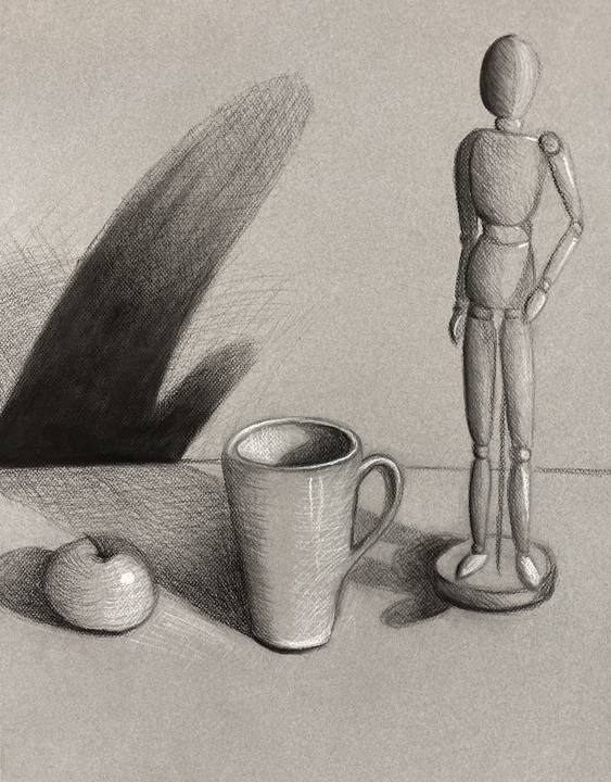 Student-drawing-mannequin-still-life-2