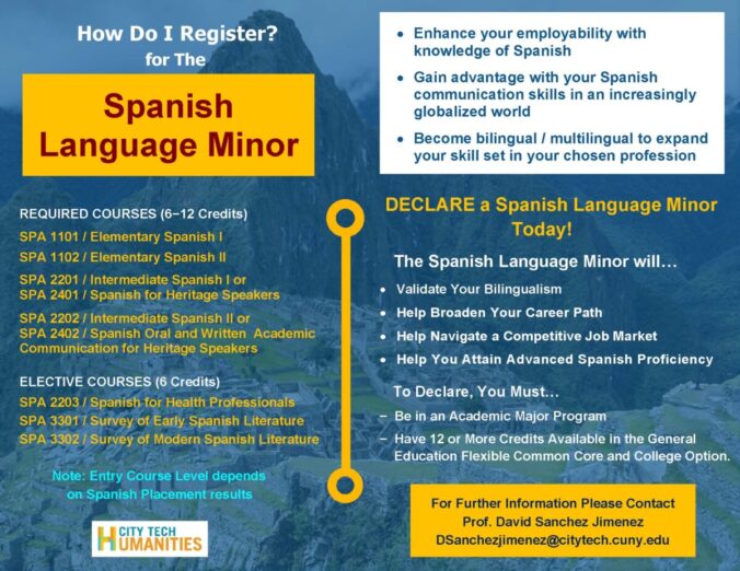 Spanish Language World Languages   Spanish Language Minor Poster Draft 4 1 676x522 