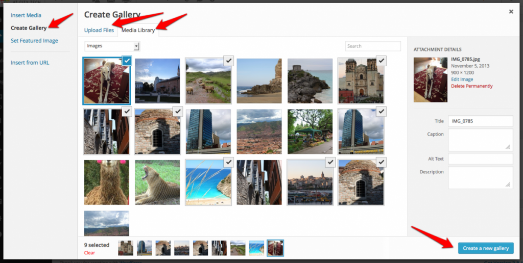 Create gallery screenshot