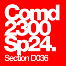 COMD2300 Communication Design 1 SP24