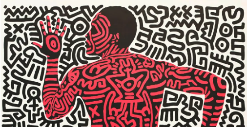 Detail from Keith Haring exhibition poster