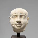 Male Head, Probably from a Serving Statue